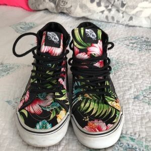Floral printed Vans
